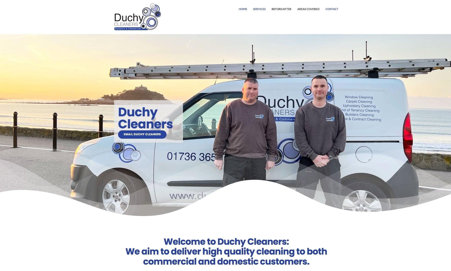 duchy cleaners new website
